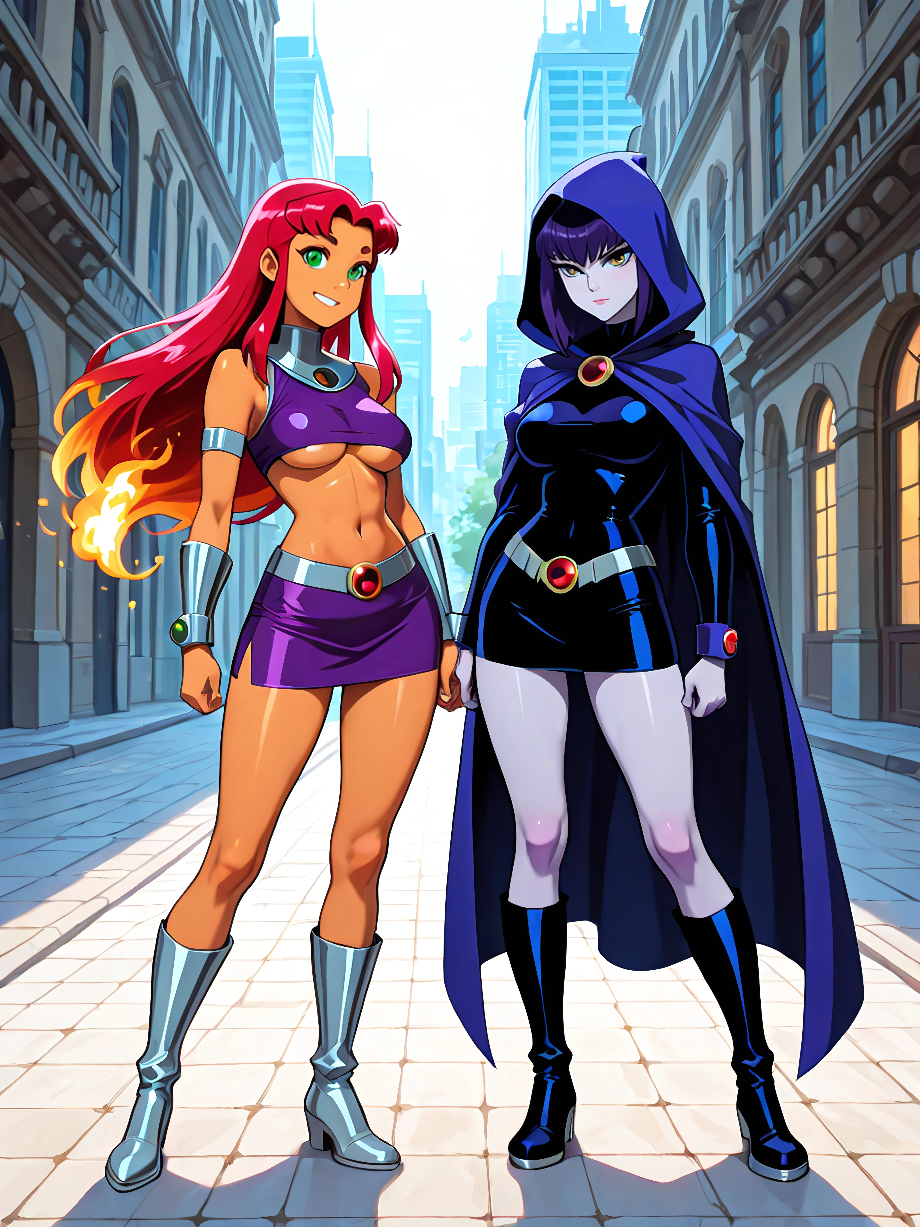 Raven & Starfire — Anime Edition